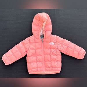 THE NORTH FACE Reversible Perrito Hooded Jacket Pink Baby Size 3-6 Months